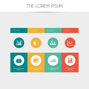 8 düzenlenebilir hayatinizda simgeler kümesi. Yatırım, diyagram, bankacilik ve daha fazlası gibi simgeler içerir. Web, mobil, UI ve Infographic tasarım için kullanılabilir.