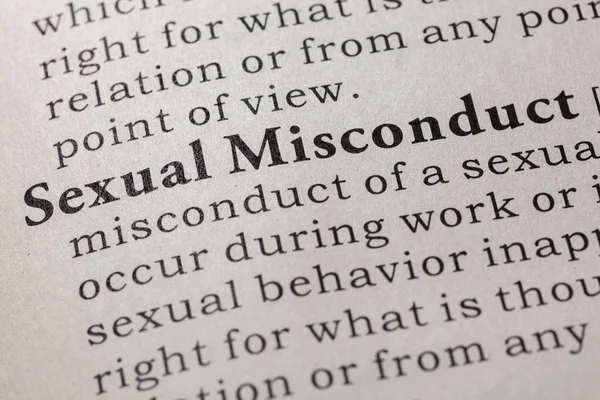 Nep Woordenboek Woordenboekdefinitie Van Het Woord Seksueel Wangedrag Met Inbegrip — Stockfoto