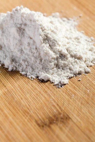 Mąki Białej Pszennej Składnik Żywności Bliska — Zdjęcie stockowe