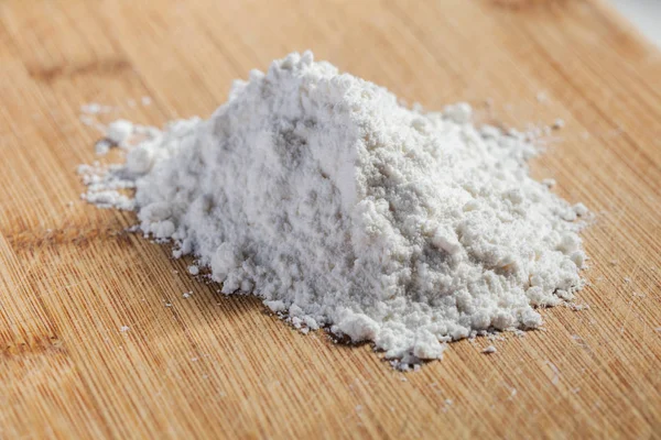 白い小麦粉 食品添加物をクローズ アップ — ストック写真