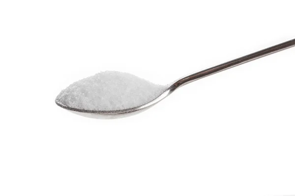 Teaspoon Table Salt Close Shot — Stock Photo, Image