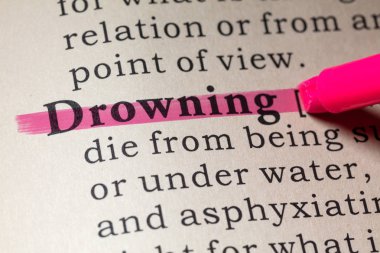 Sahte sözlük, sözlük tanımı kelime boğulma. anahtar açıklayıcı kelimeler de dahil olmak üzere.