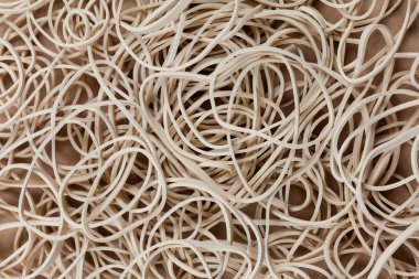 Sarı lastik bant yakın arka plan için 