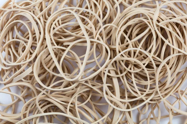 Yellow Rubber Band Close Background — Stock Photo, Image