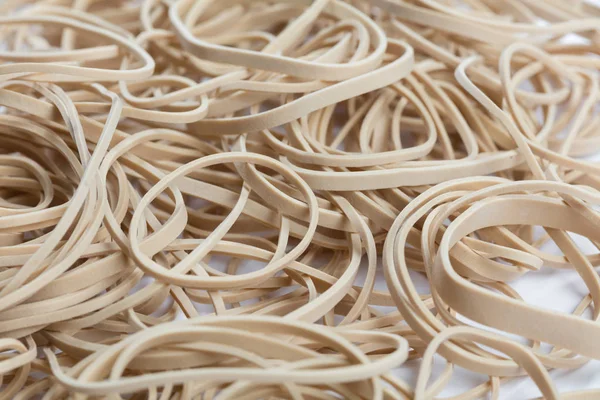 Yellow Rubber Band Close Background — Stock Photo, Image