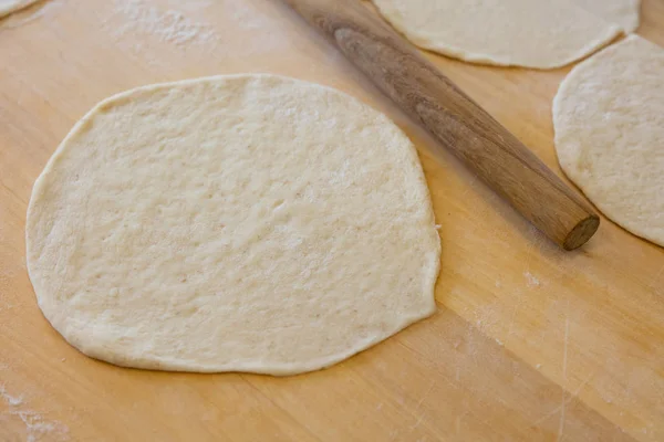 Cooking Raw Dough Close Shot — Stock Photo, Image