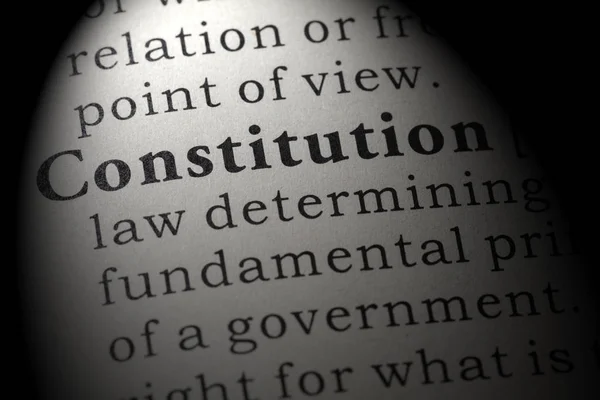 헌법의 단어를 — 스톡 사진