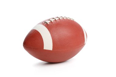 Amerikan futbolu üzerine beyaz, izole kapatmak.