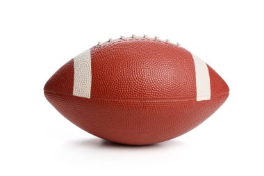 Amerikan futbolu üzerine beyaz, izole kapatmak.