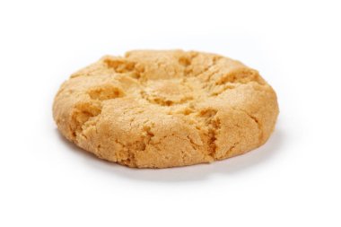 Beyaz arka plan üzerinde izole çerez yakın çekim.