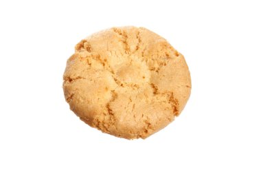 Beyaz arka plan üzerinde izole çerez yakın çekim.