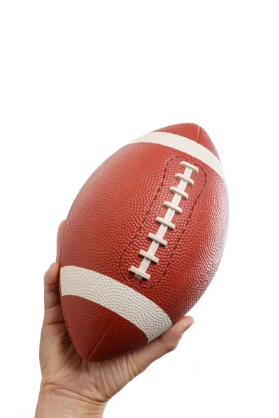 American Football Isolated White Close — Stock Photo, Image