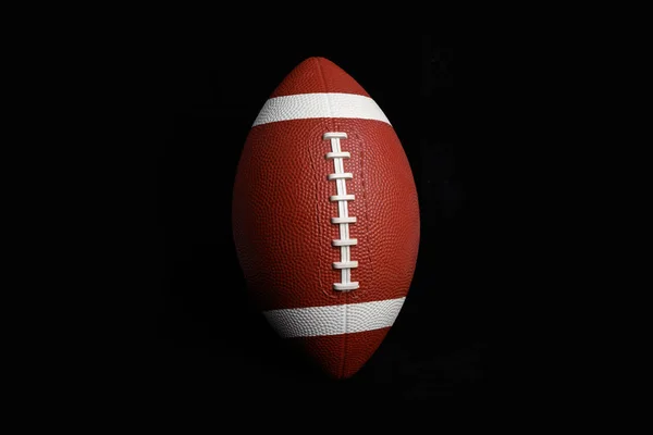 American Football Isolated Black Close — Stock Photo, Image