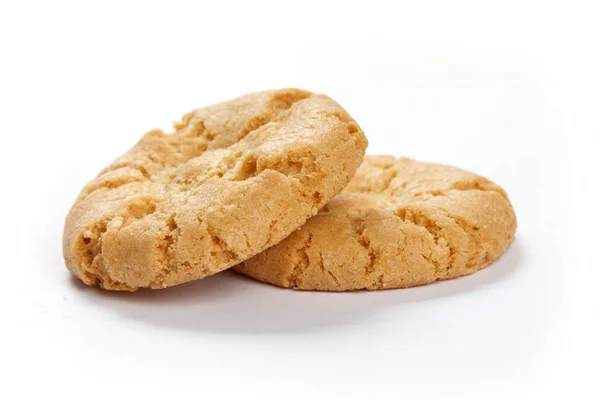 Cookie Geïsoleerd Een Witte Achtergrond Close — Stockfoto