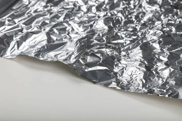 Aluminum Foil Roll Background Close — Stock Photo, Image