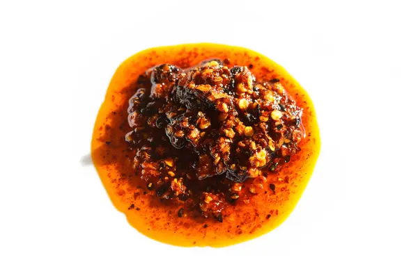 Molho Pimenta Vermelha Quente Ingrediente Alimentar — Fotografia de Stock