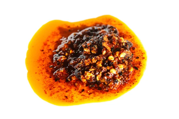 Red Hot Chili Paprika Mártással Élelmiszer Összetevő — Stock Fotó