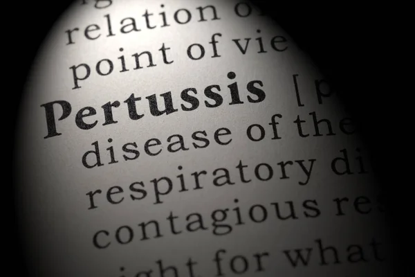 Fake Dictionary Dictionary Definition Word Pertussis Including Key Descriptive Words — Stock Photo, Image