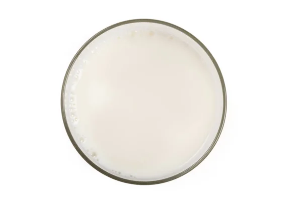 Білий Молока Склі Крупним Планом Постріл — стокове фото