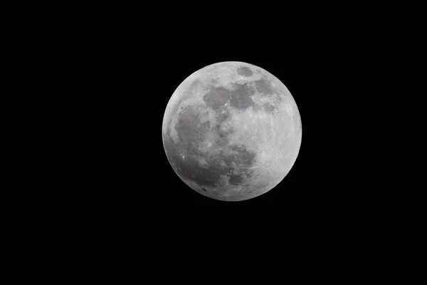 Lua Cheia Antes Eclipse Super Blood Moon View Vancouver Canada — Fotografia de Stock