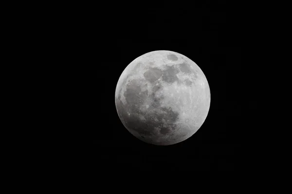 Lua Cheia Antes Eclipse Super Blood Moon View Vancouver Canada — Fotografia de Stock
