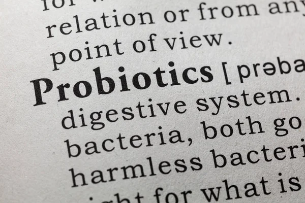 Nep Woordenboek Woordenboekdefinitie Van Het Woord Probiotica Met Inbegrip Van — Stockfoto
