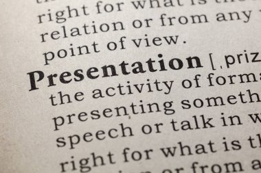 Sahte sözlük, sözlük tanımı kelime sunum. anahtar açıklayıcı kelimeler de dahil olmak üzere.