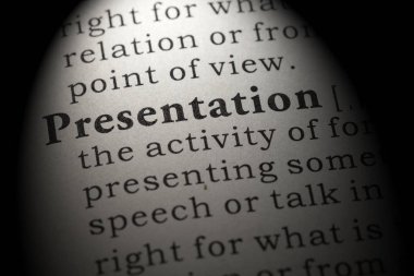 Sahte sözlük, sözlük tanımı kelime sunum. anahtar açıklayıcı kelimeler de dahil olmak üzere.