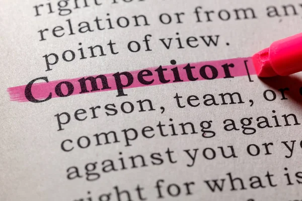 Fake Dictionary Dictionary Definition Word Competitor Including Key Descriptive Words — Stock Photo, Image