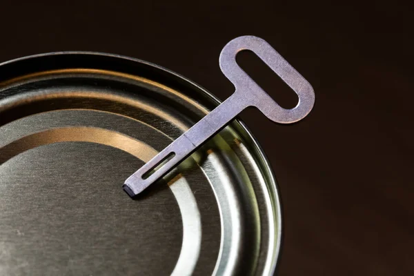 Old Fashion Can Opener Key Close — Stock Photo, Image