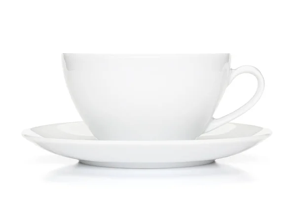 White Coffee Cup Isolated White Background Clipping Path Included — Stock Photo, Image