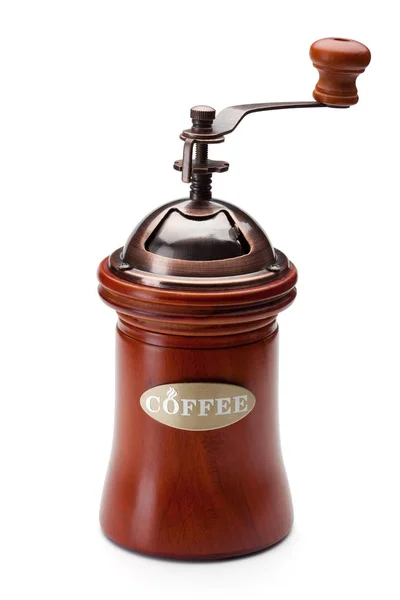 Coffee grinder isolated on the white background. — Stock Photo, Image