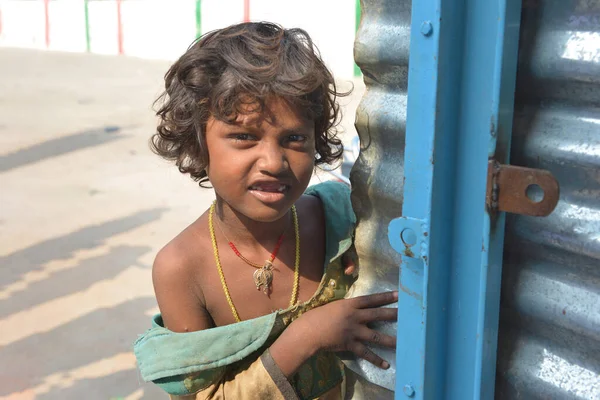 Gaya Bihar Índia Agosto 2019 Crianças Rurais Indianas Felizes Não — Fotografia de Stock