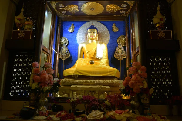 Belas Estátuas Buda Mahabodhi Stupa Bodh Gaya Bihar — Fotografia de Stock