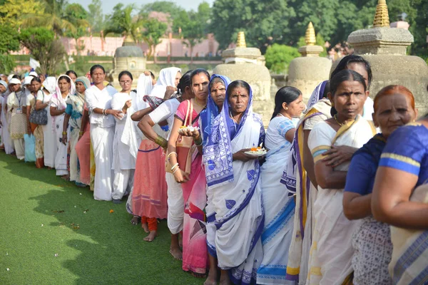 Gaya Bihar Índia Maio 2019 Mulheres Indianas Não Identificadas Vestido — Fotografia de Stock