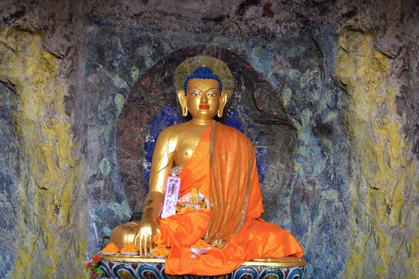 Estatua Buda Sentada Meditación — Foto de Stock