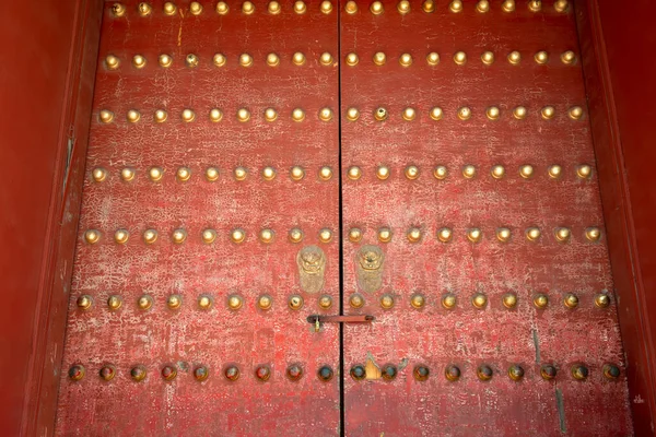 Old wooden door in Beijing, China