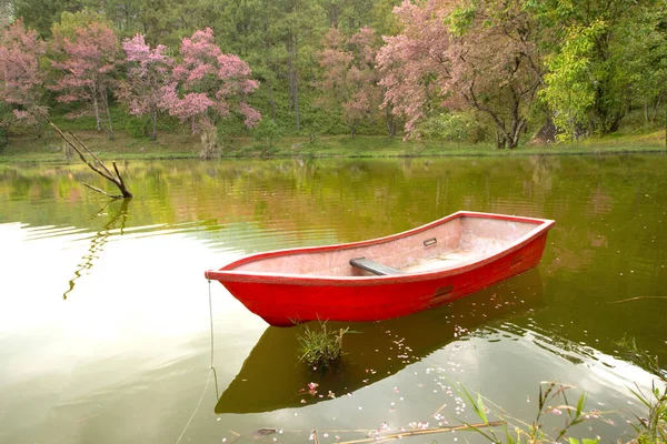 Boat Lake Reflection Water — Stock Photo, Image