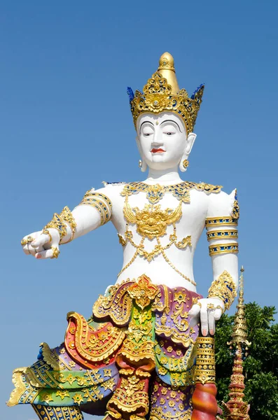 Thailändische Skulptur Stil Einer Schönen Engelsstatue Tempel Thailand — Stockfoto