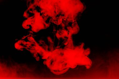 Sudaki akrilik renklerin yakınlaştırılması