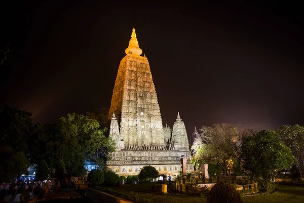 Templo Mahabodhi Bodhgaya Índia — Fotografia de Stock