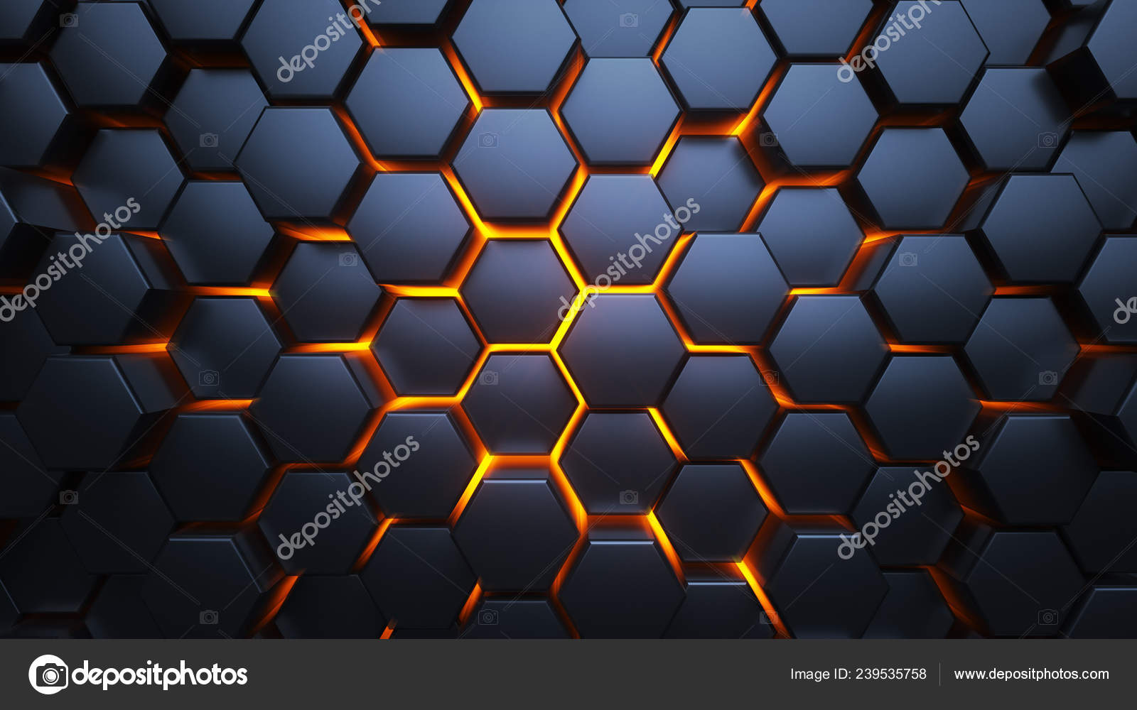 Blue Orange Hexagons Modern Background Modern Wallpaper Illustration Stock  Photo by ©K_E_N 239535758