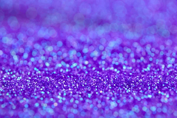 光沢のあるボケ味の紫色の背景 明滅灯付き休日抽象的な輝きの背景 — ストック写真