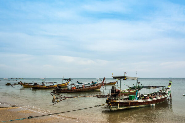 Small Fishing Boats in Thailand .