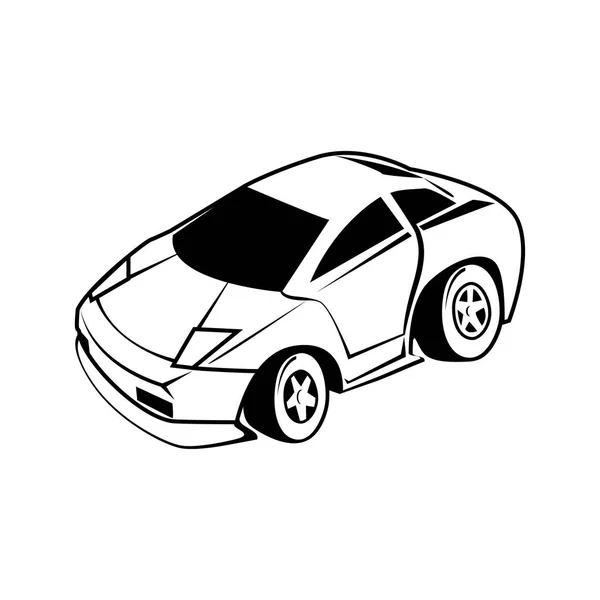 Car Cartoon Vector White Background — Stock Vector