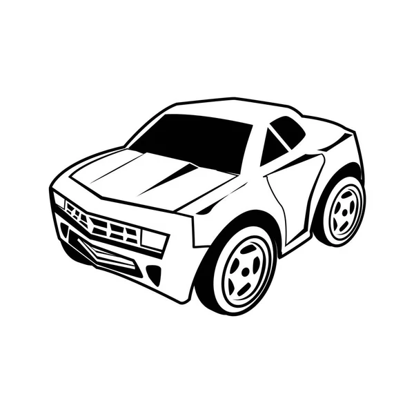 Vecteur Car Cartoon Sur Fond Blanc — Image vectorielle