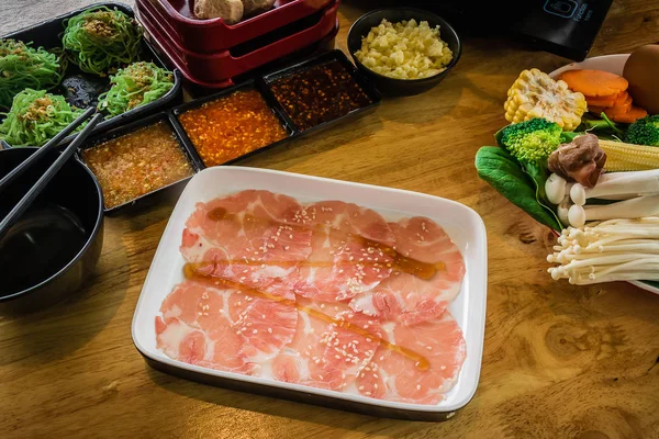 Shabu Food Korean Style — Stock Photo, Image