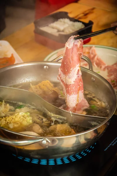 Comida Shabu Estilo Coreano —  Fotos de Stock