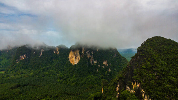 Landscape of Mountain in Krabi Thailand .