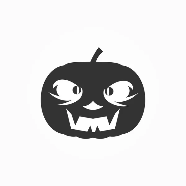 Halloween Dýně Ikona Bílém Pozadí — Stockový vektor